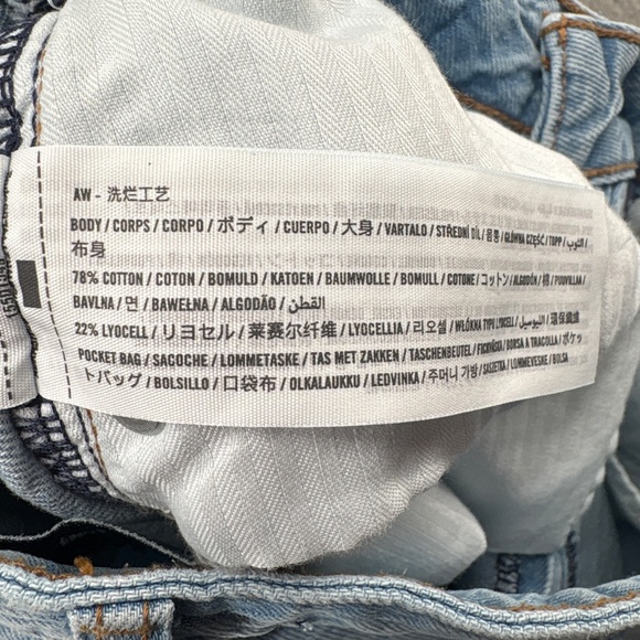 Abercrombie The Loose High Rise Curve Love Jeans 25 0L Light Wash Baggy Wide Leg - Picture 15 of 16